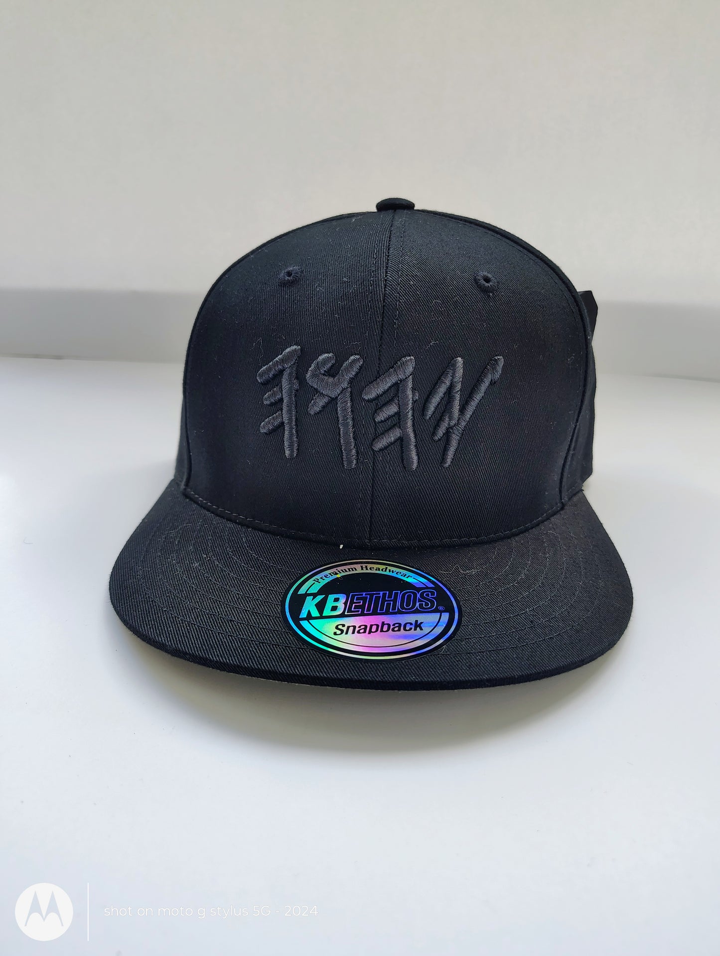 Black on Black YHWH Snapback – Premium Cotton Adjustable Cap