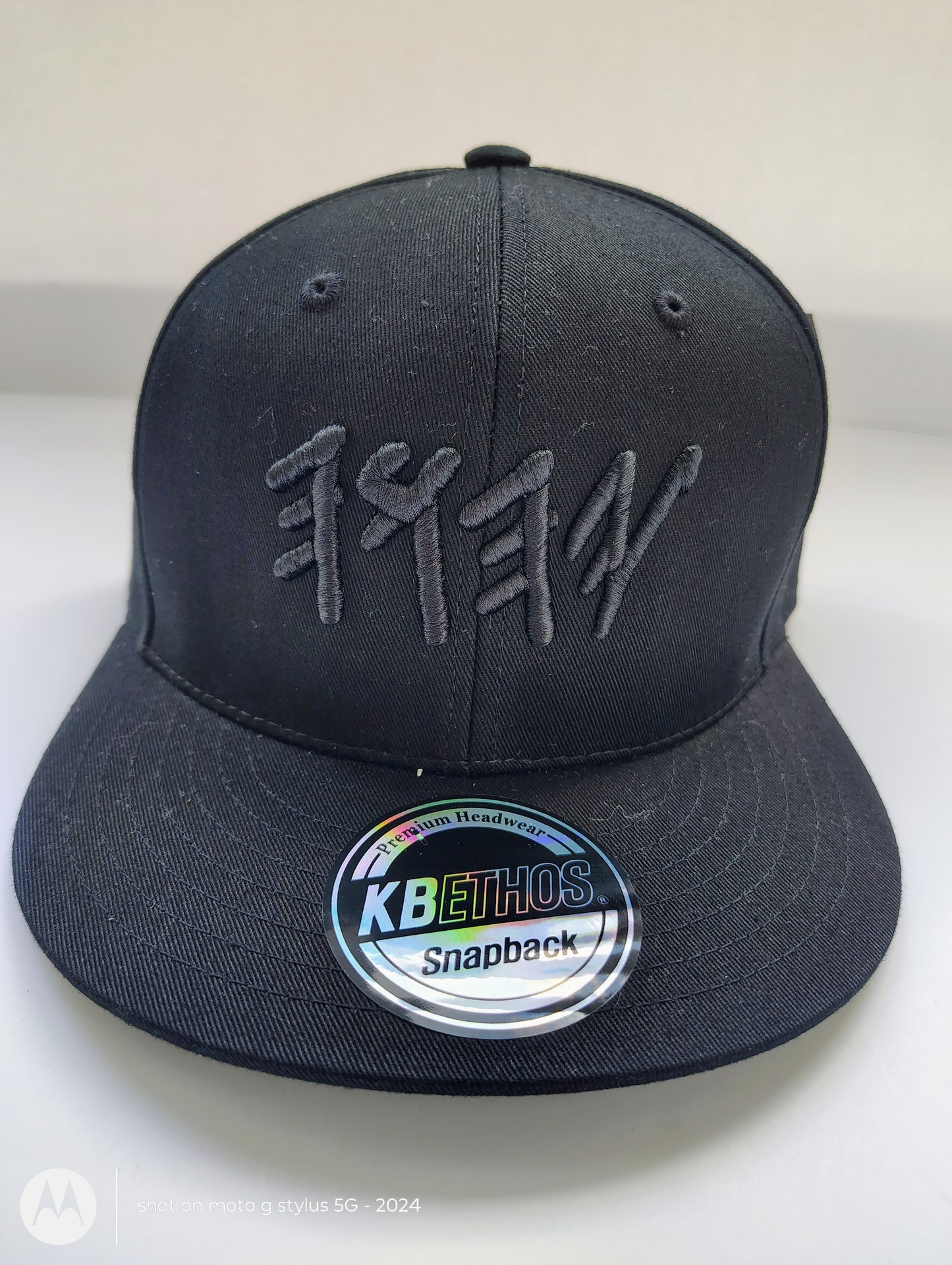 Black on Black YHWH Snapback – Premium Cotton Adjustable Cap