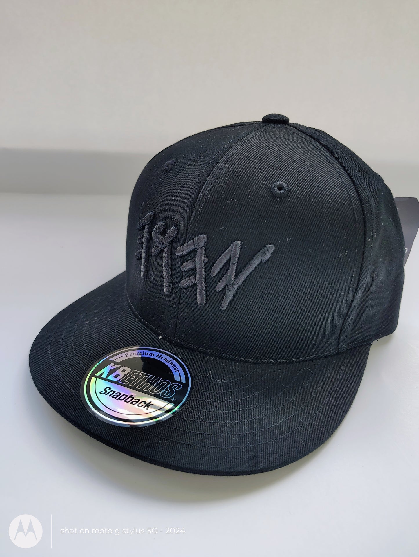 Black on Black YHWH Snapback – Premium Cotton Adjustable Cap