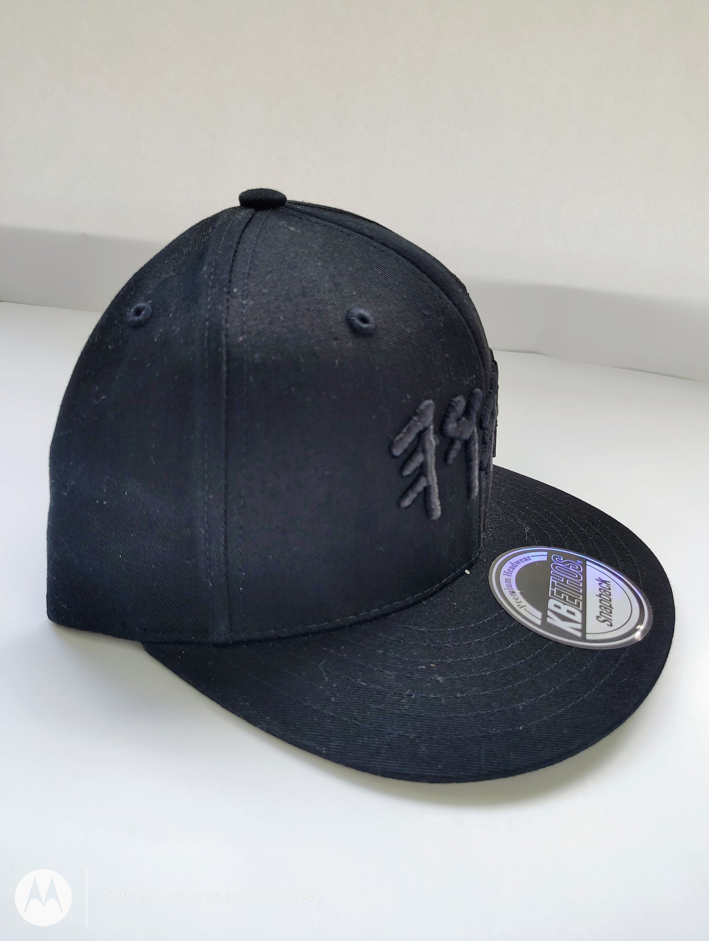 Black on Black YHWH Snapback – Premium Cotton Adjustable Cap