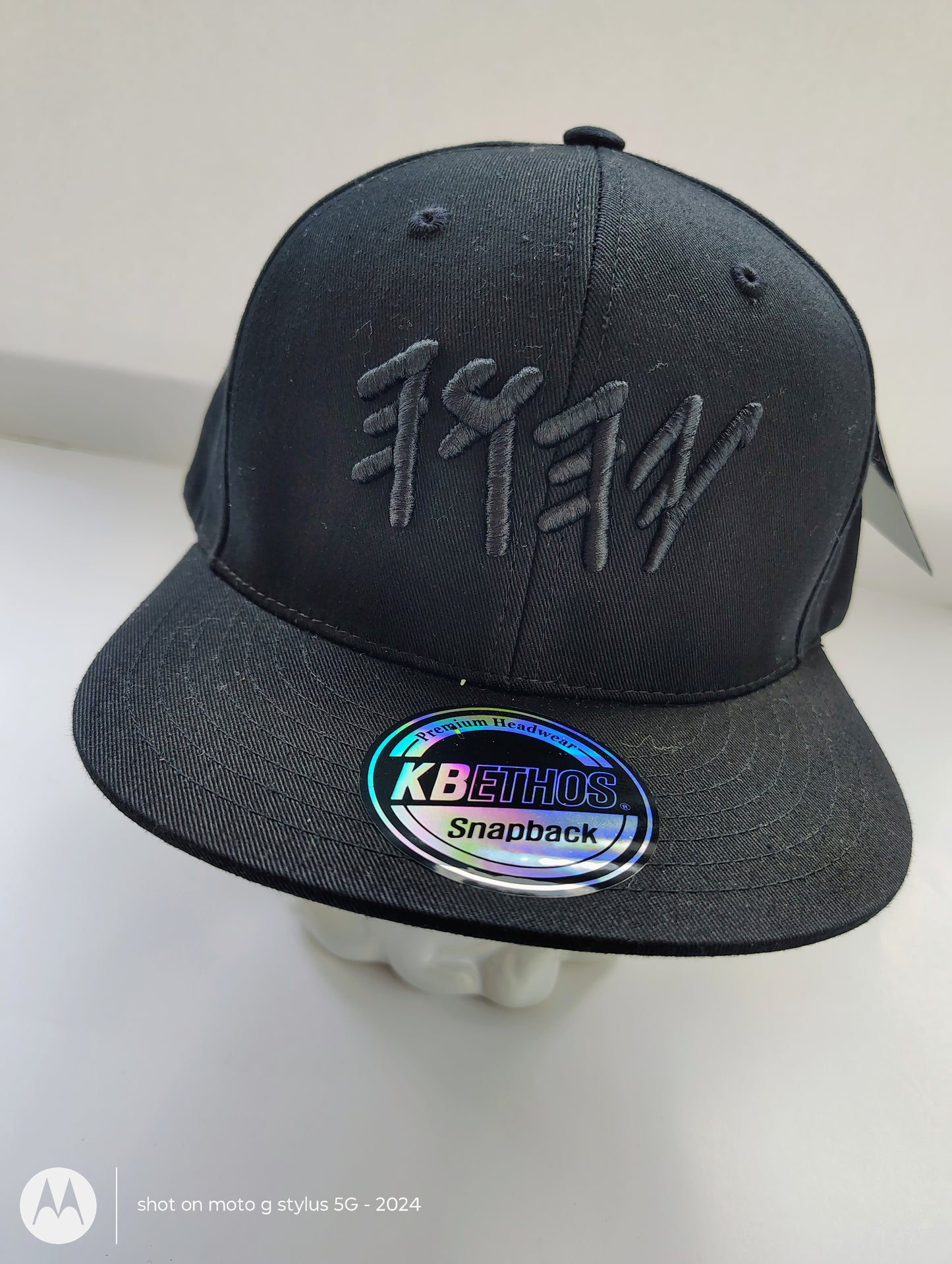 Black on Black YHWH Snapback – Premium Cotton Adjustable Cap