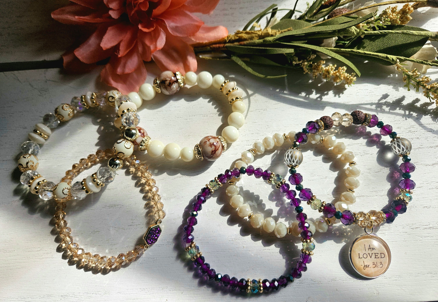 Stunning Purple Majesty Double bracelet set