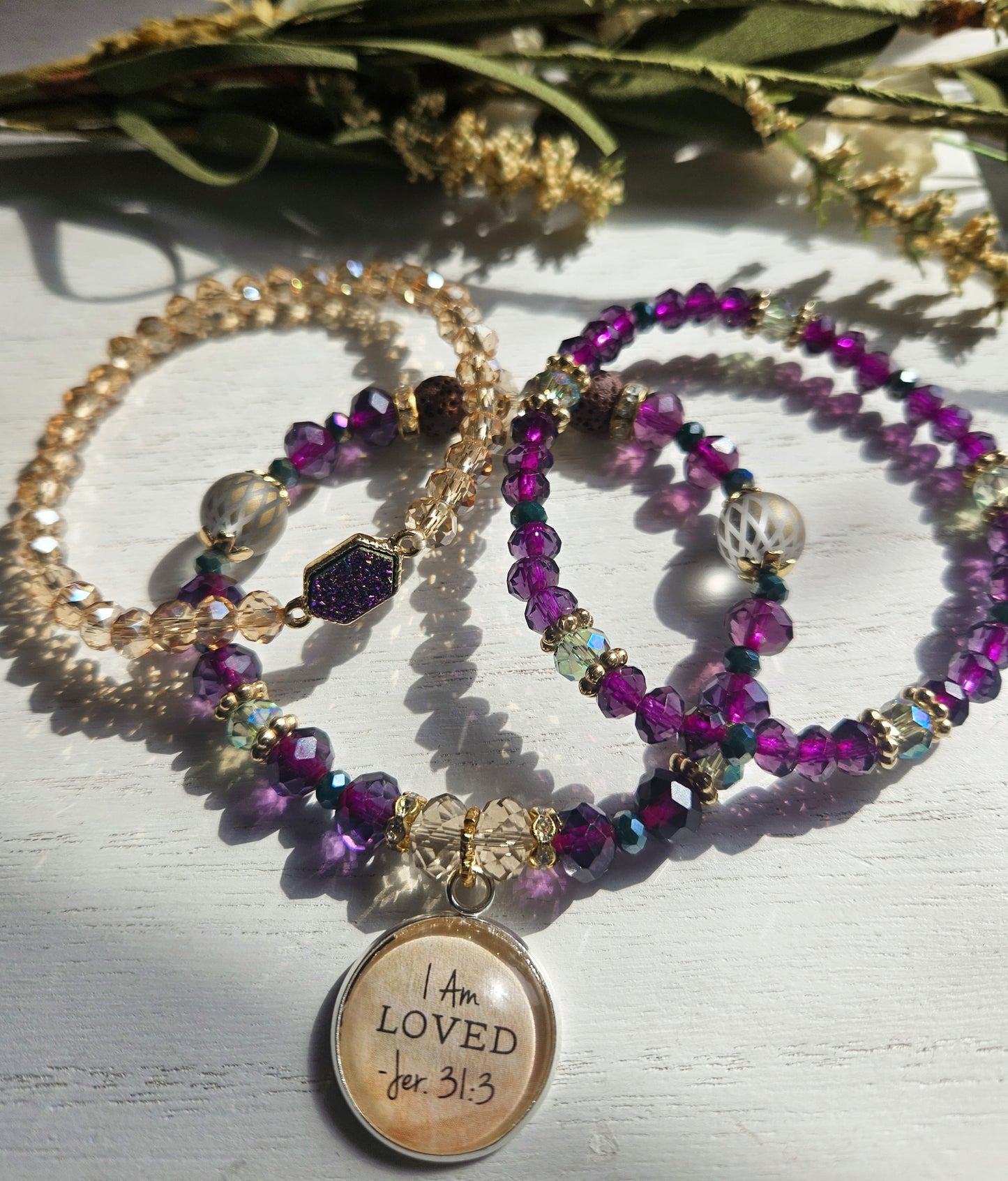 Stunning Purple Majesty Double bracelet set