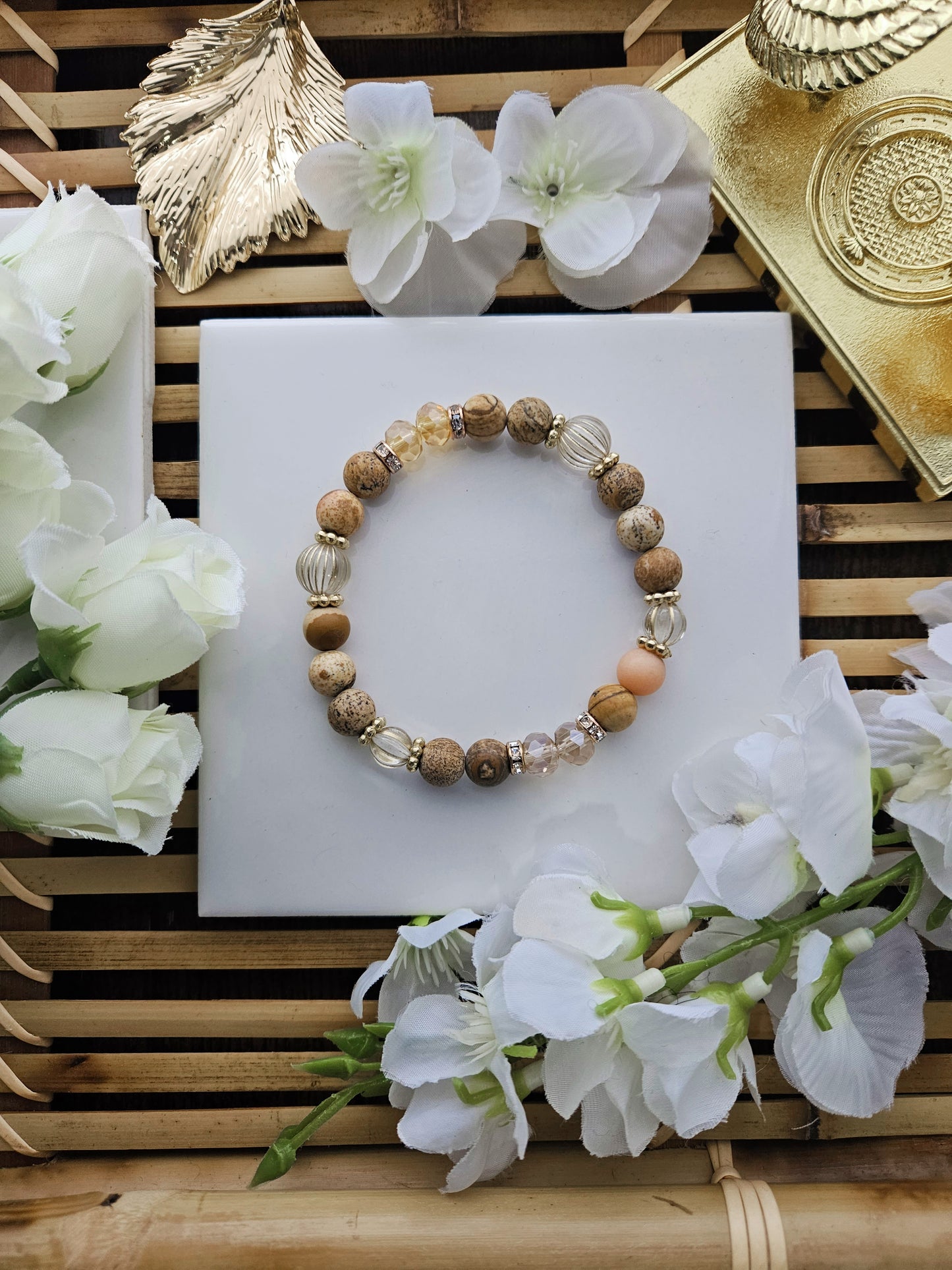 Double Jasper Bracelet set