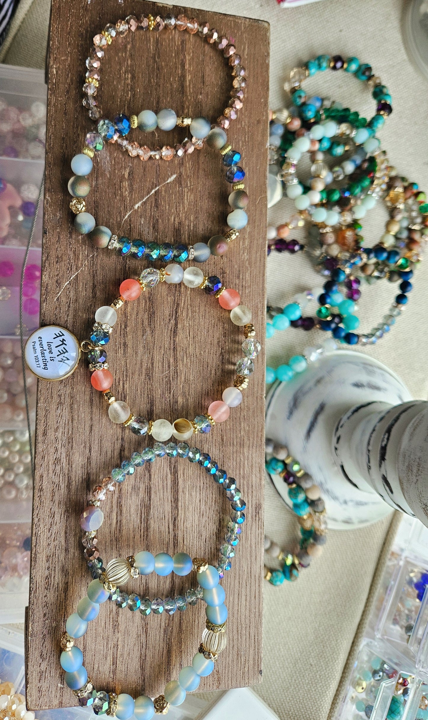 YHWH love is everlasting bracelet set