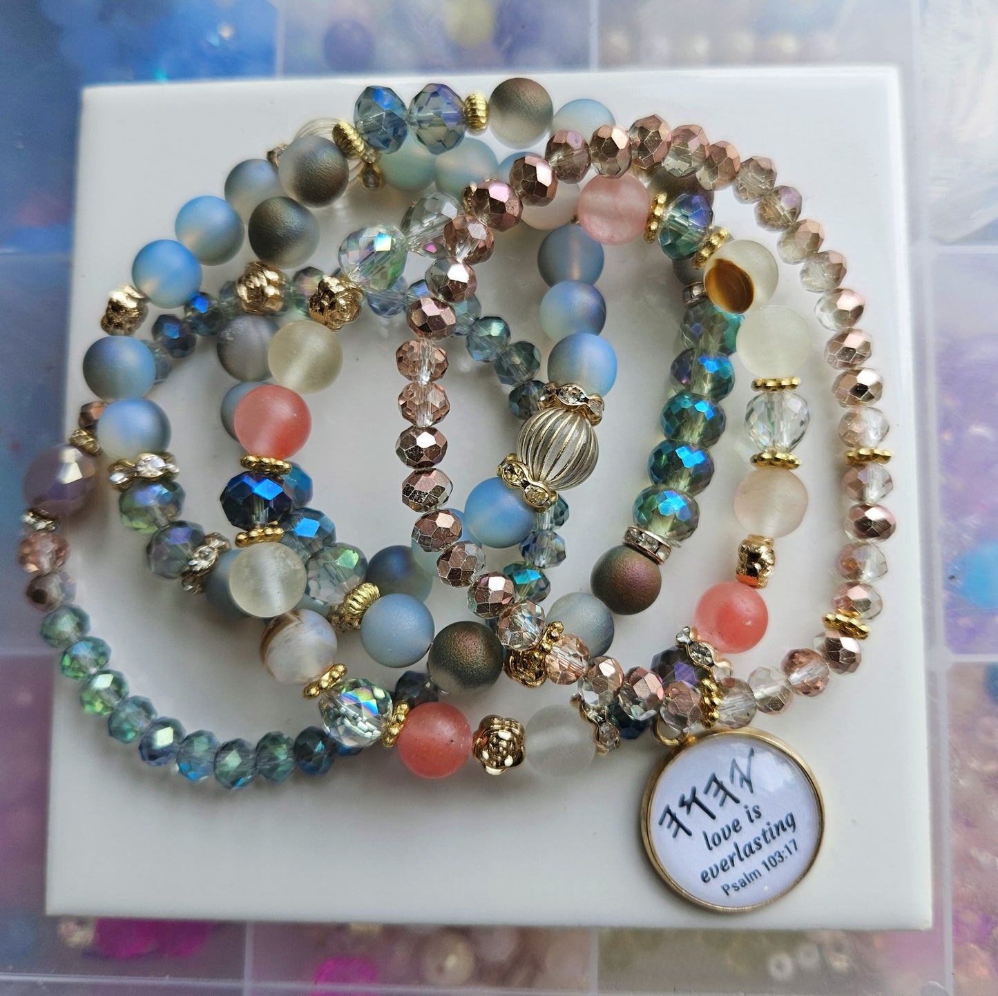 YHWH love is everlasting bracelet set