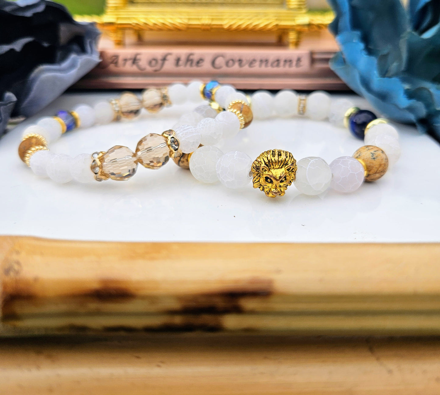 Graceful Union: Matching His/Hers Stone Bracelets