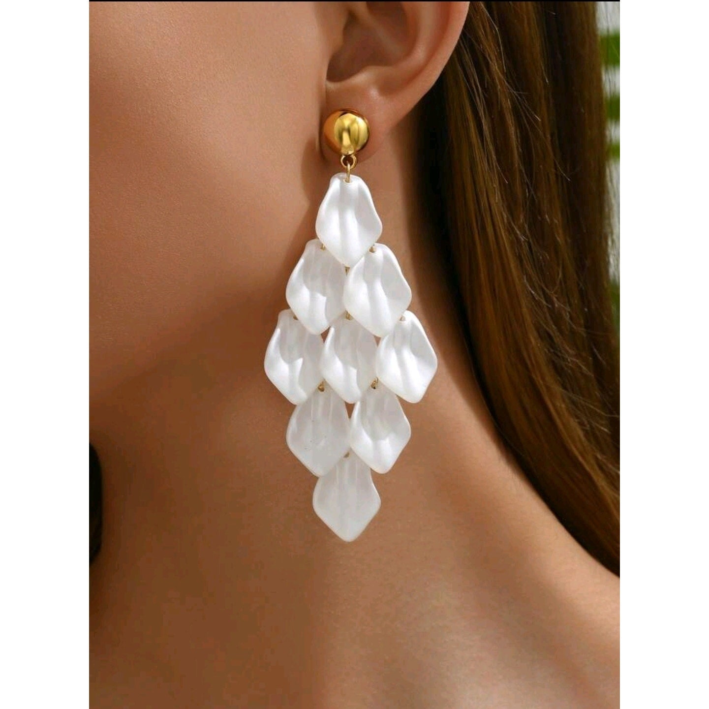 Bloom in His Grace - Elegant Petal Earrings