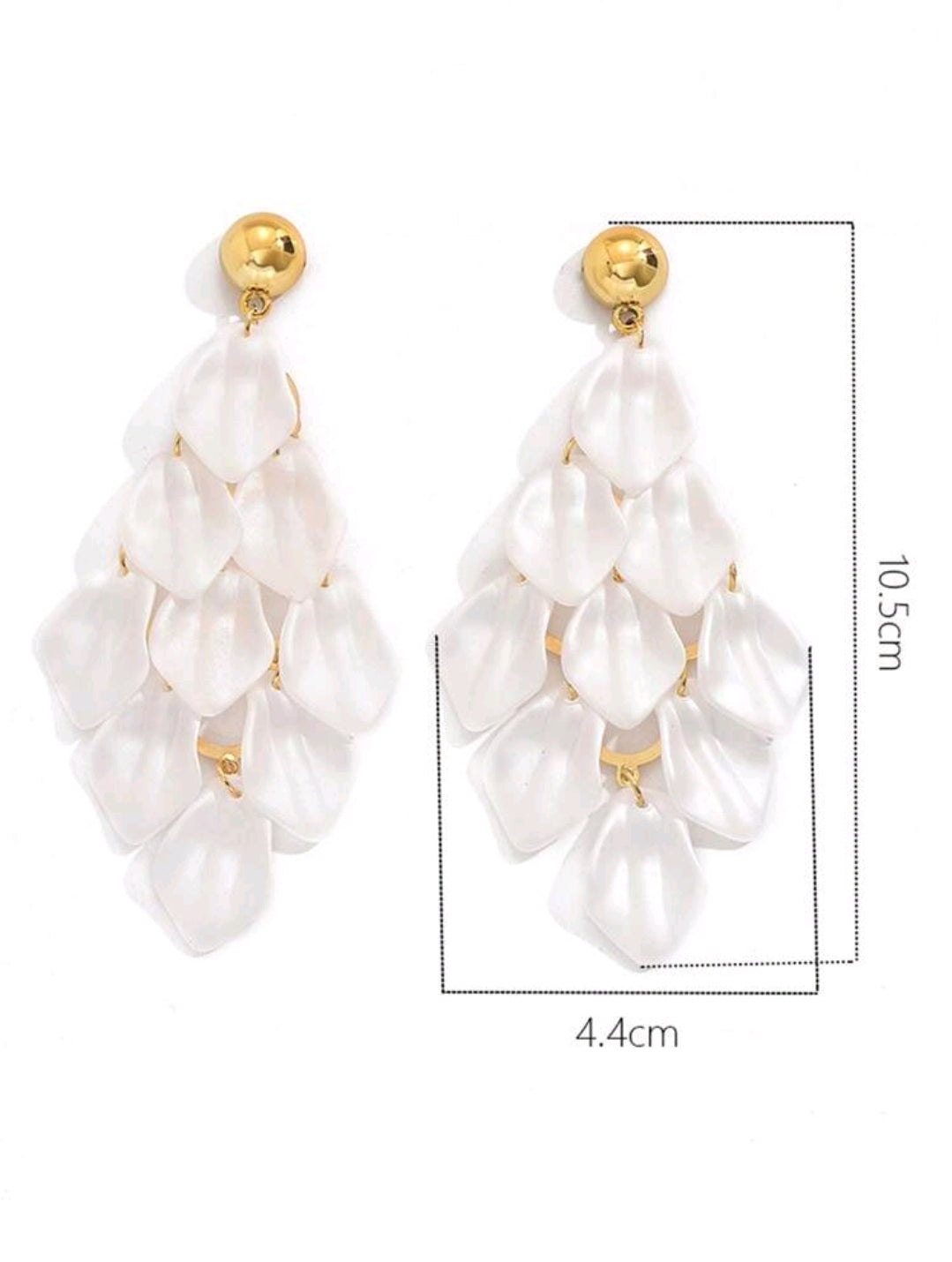 Bloom in His Grace - Elegant Petal Earrings