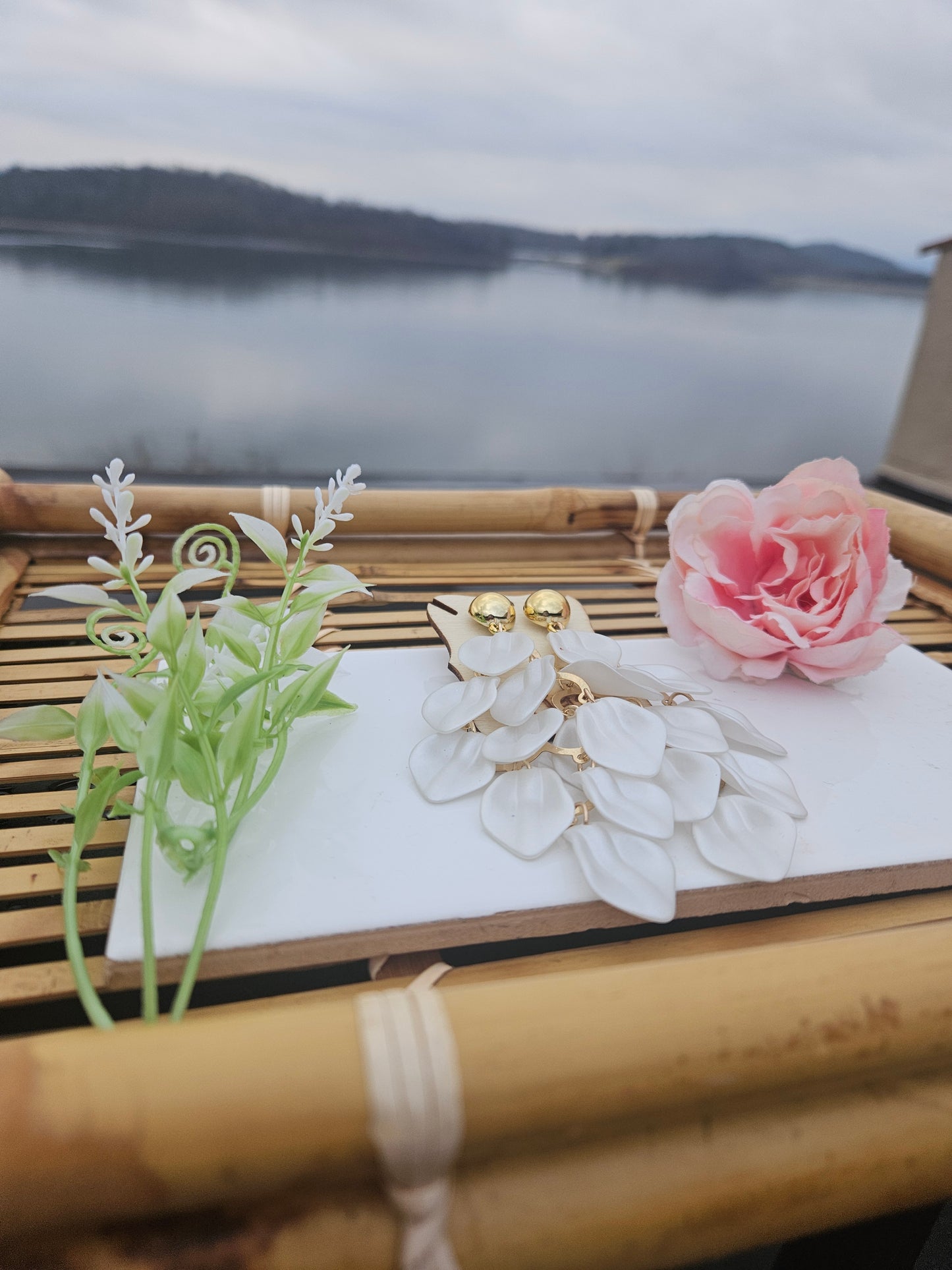Bloom in His Grace - Elegant Petal Earrings