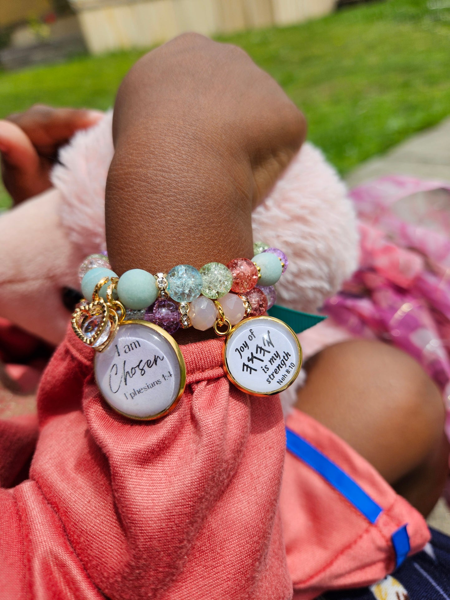 Child's rainbow covenant bracelet