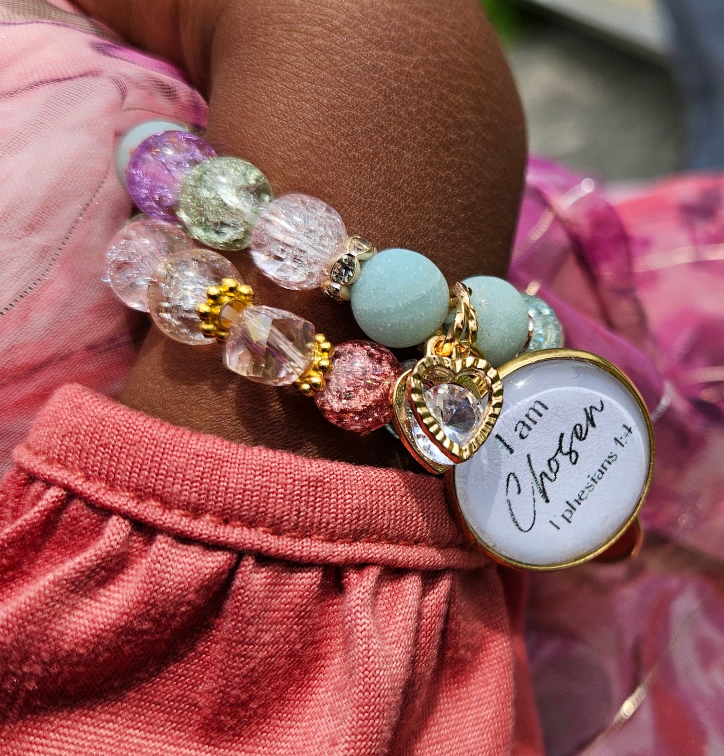 Child's rainbow covenant bracelet