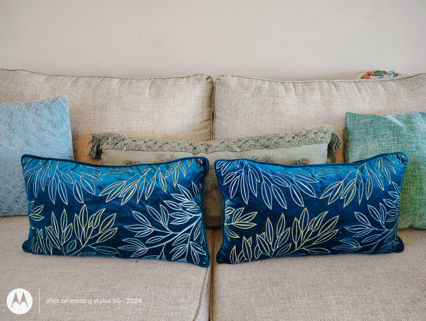 “Planted by Living Waters” – Psalm 1:3 Pillow | Embroidered Velvet Throw | Sanctuary by Set-Apart Selections™