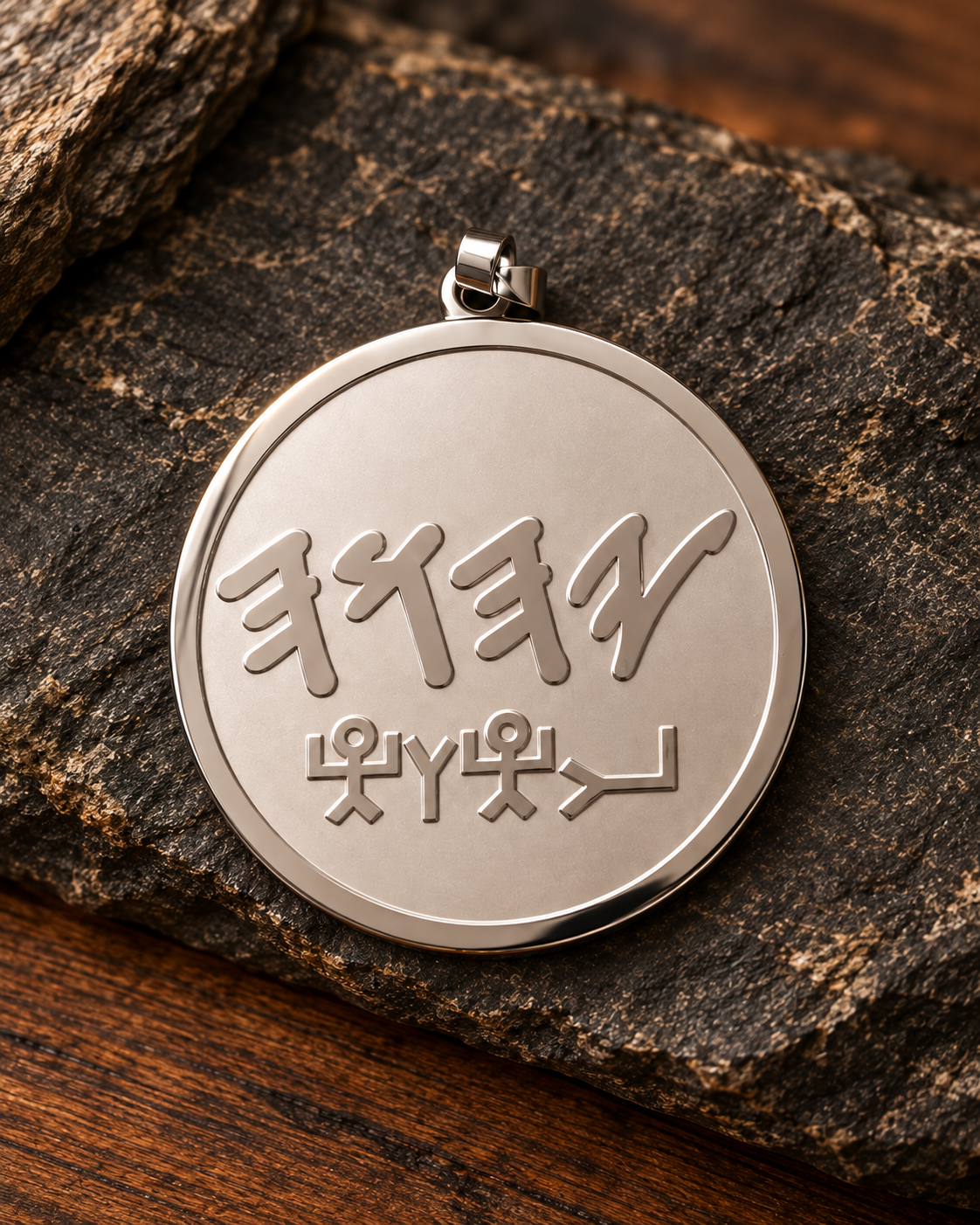 Yahuah (YHWH) Paleo Hebrew & Ancient Pictograph Pendant | Necklace or Pendant Only Stainless Steel or 18k Gold Plated