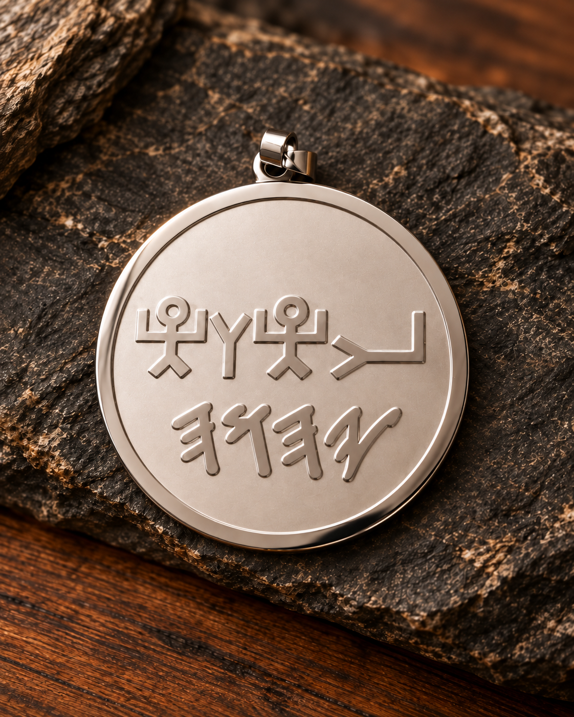 Yahuah (YHWH) Paleo Hebrew & Ancient Pictograph Pendant | Necklace or Pendant Only Stainless Steel or 18k Gold Plated