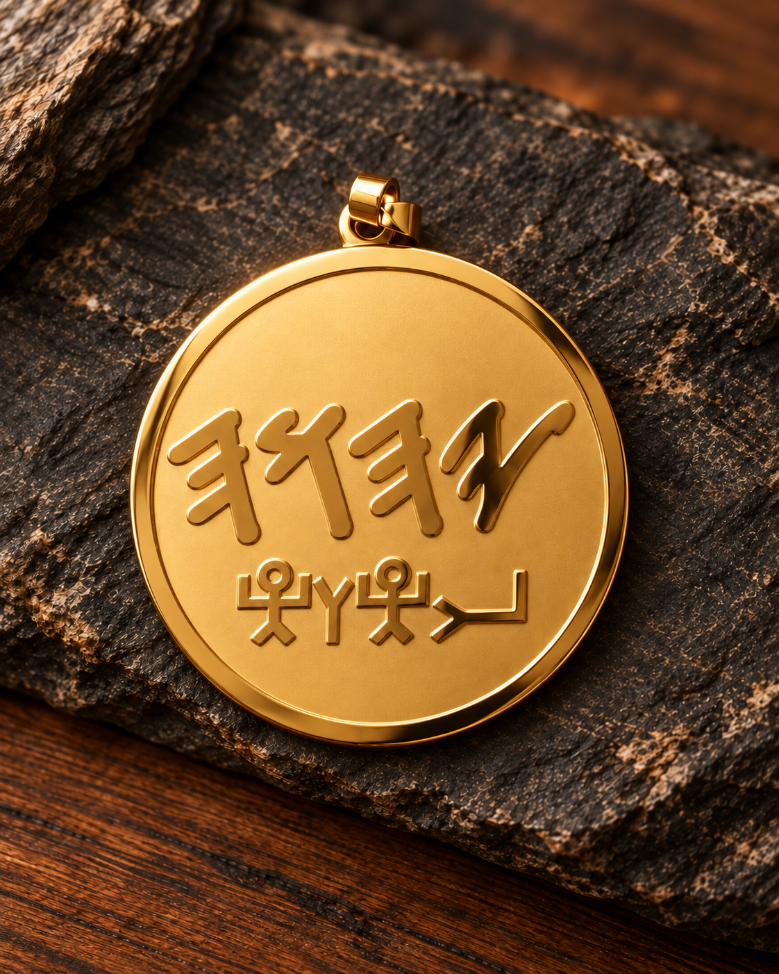 Yahuah (YHWH) Paleo Hebrew & Ancient Pictograph Pendant | Necklace or Pendant Only Stainless Steel or 18k Gold Plated