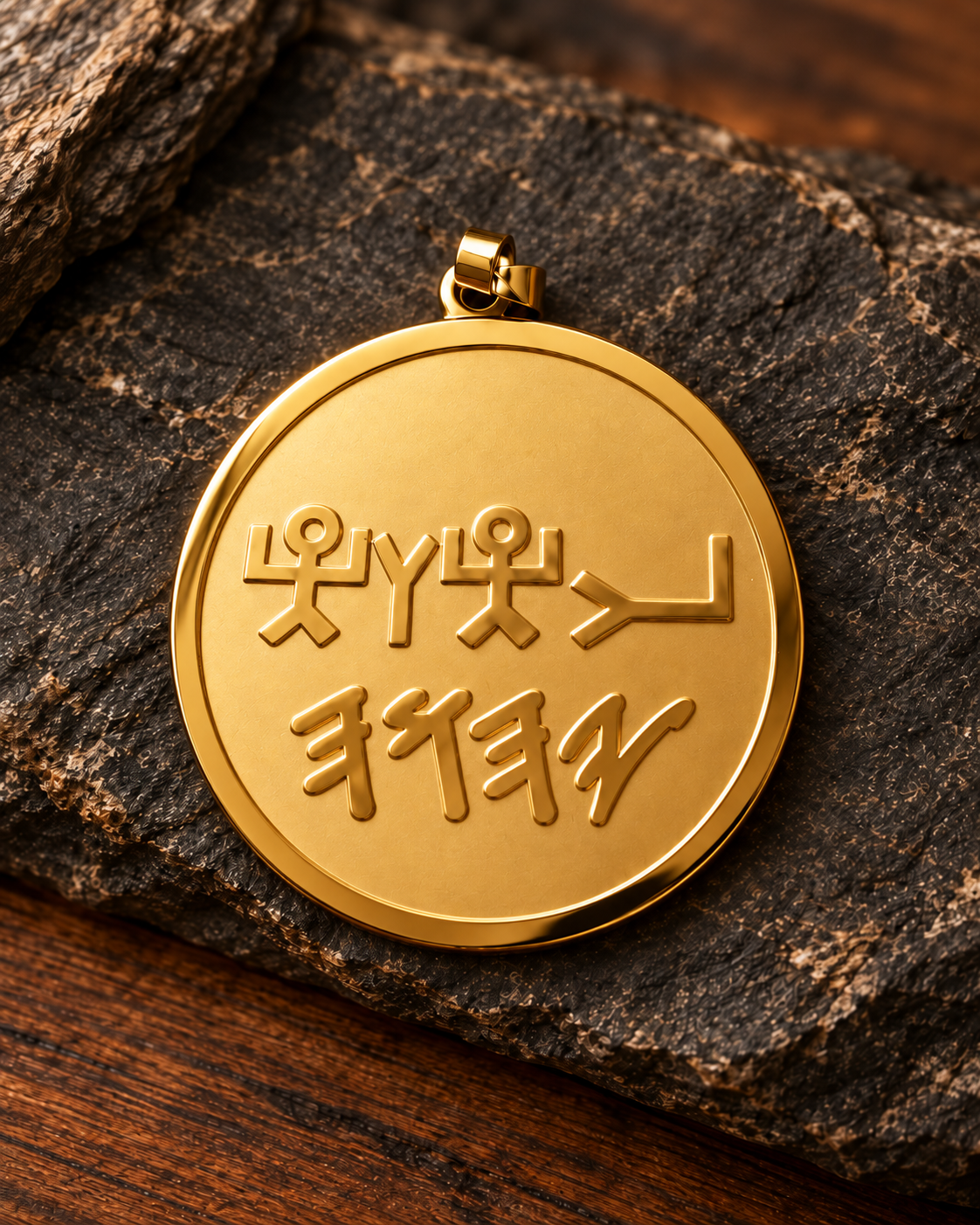 Yahuah (YHWH) Paleo Hebrew & Ancient Pictograph Pendant | Necklace or Pendant Only Stainless Steel or 18k Gold Plated