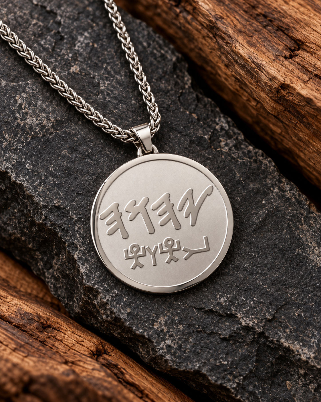 Yahuah (YHWH) Paleo Hebrew & Ancient Pictograph Pendant | Necklace or Pendant Only Stainless Steel or 18k Gold Plated