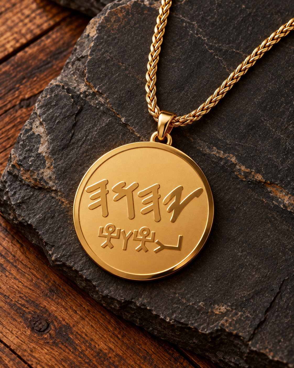 Yahuah (YHWH) Paleo Hebrew & Ancient Pictograph Pendant | Necklace or Pendant Only Stainless Steel or 18k Gold Plated