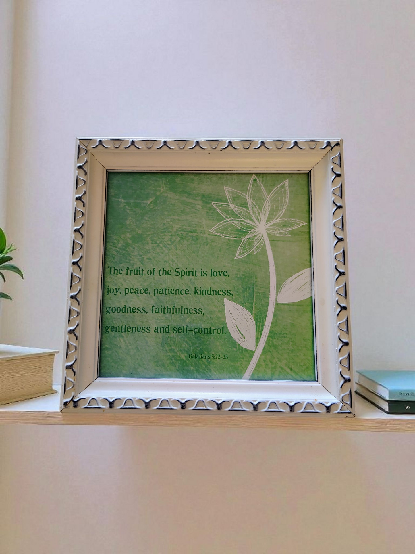 Fruit of the Spirit Scripture Wall Art – Galatians 5:22–23 Christian Home Decor