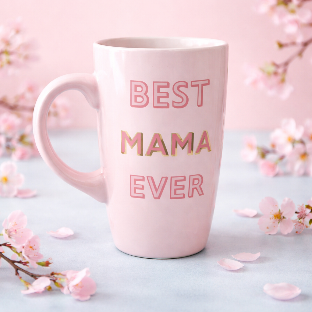 Best Mama Ever Pink Mug