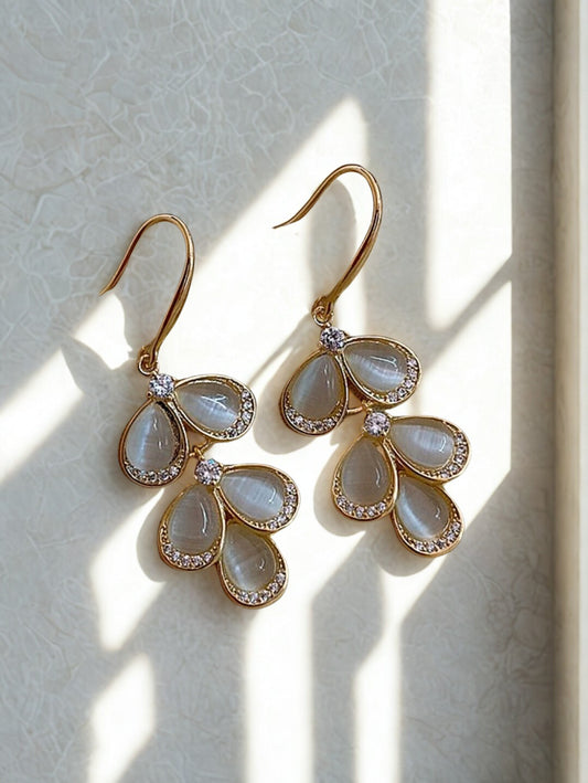 Streams of Grace – Faith-Based Gold Teardrop Earrings | Set-Apart Selections