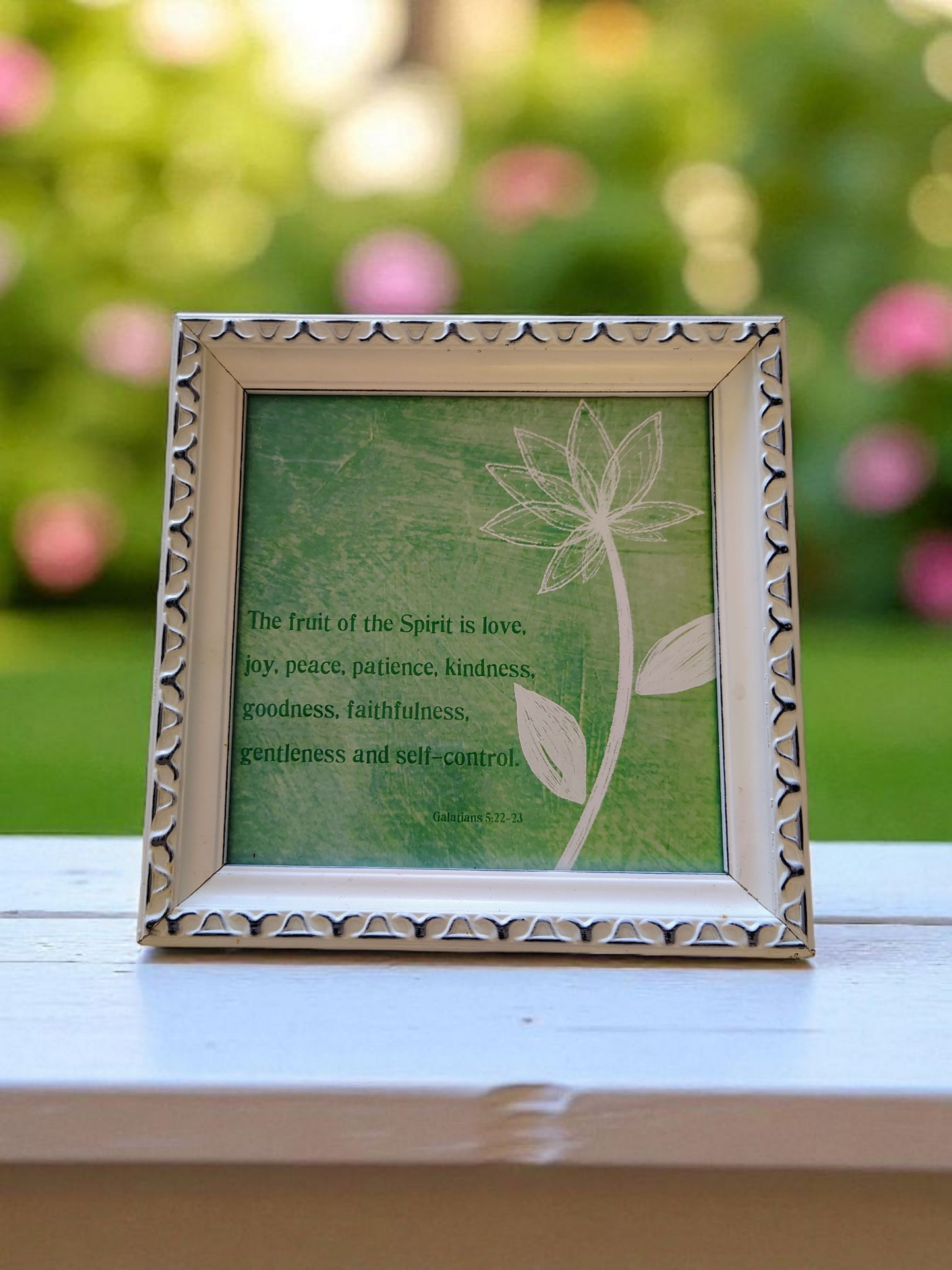 Fruit of the Spirit Scripture Wall Art – Galatians 5:22–23 Christian Home Decor