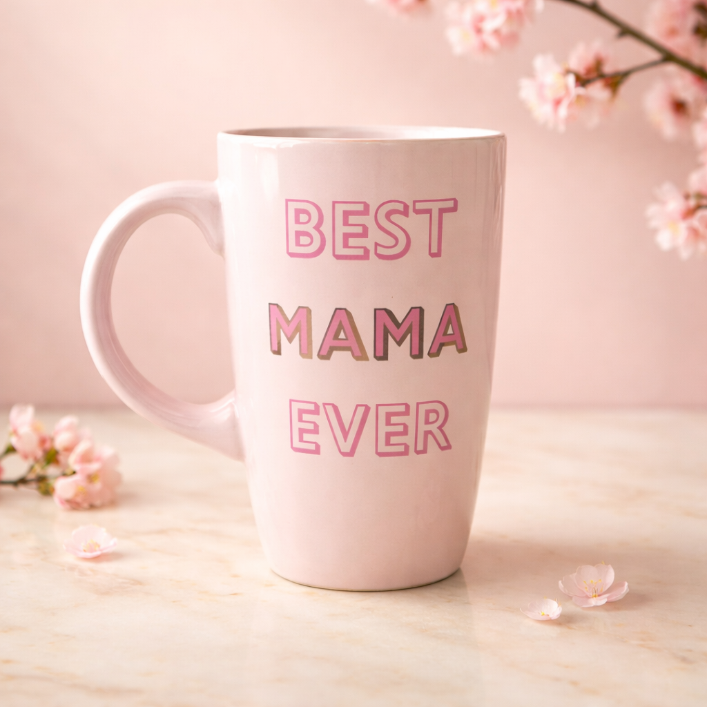 Best Mama Ever Pink Mug