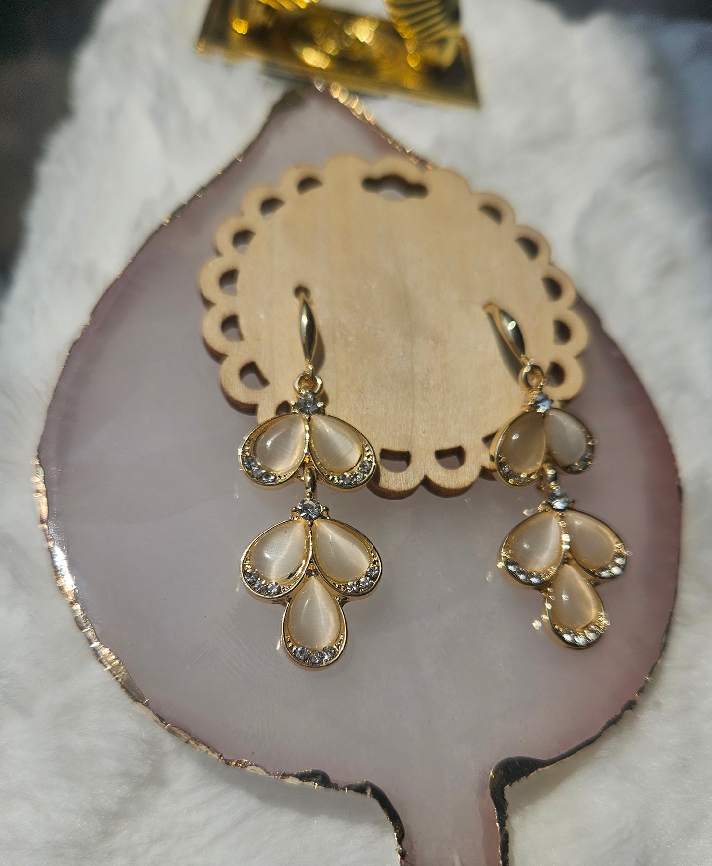 Streams of Grace – Faith-Based Gold Teardrop Earrings | Set-Apart Selections