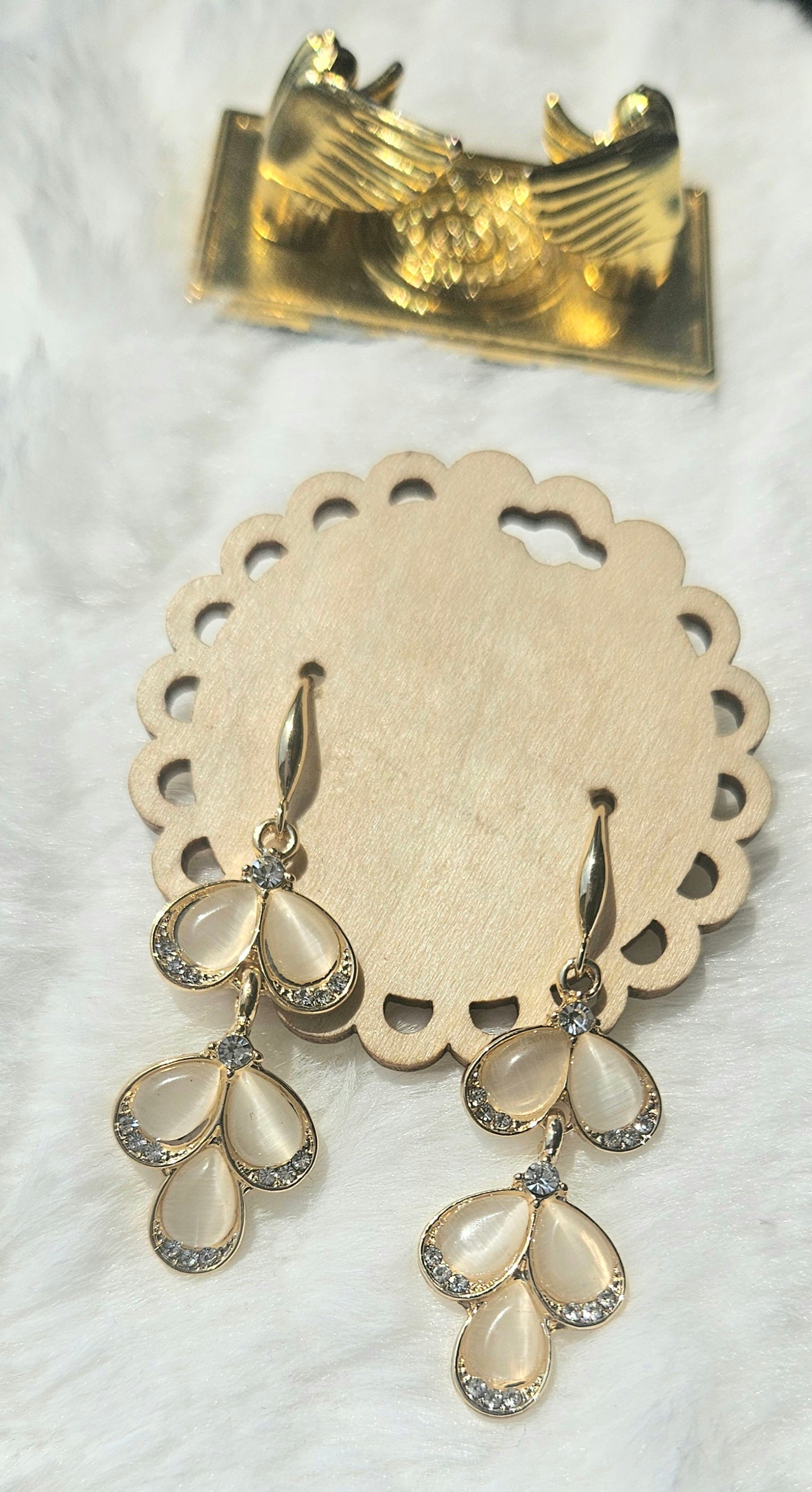 Streams of Grace – Faith-Based Gold Teardrop Earrings | Set-Apart Selections