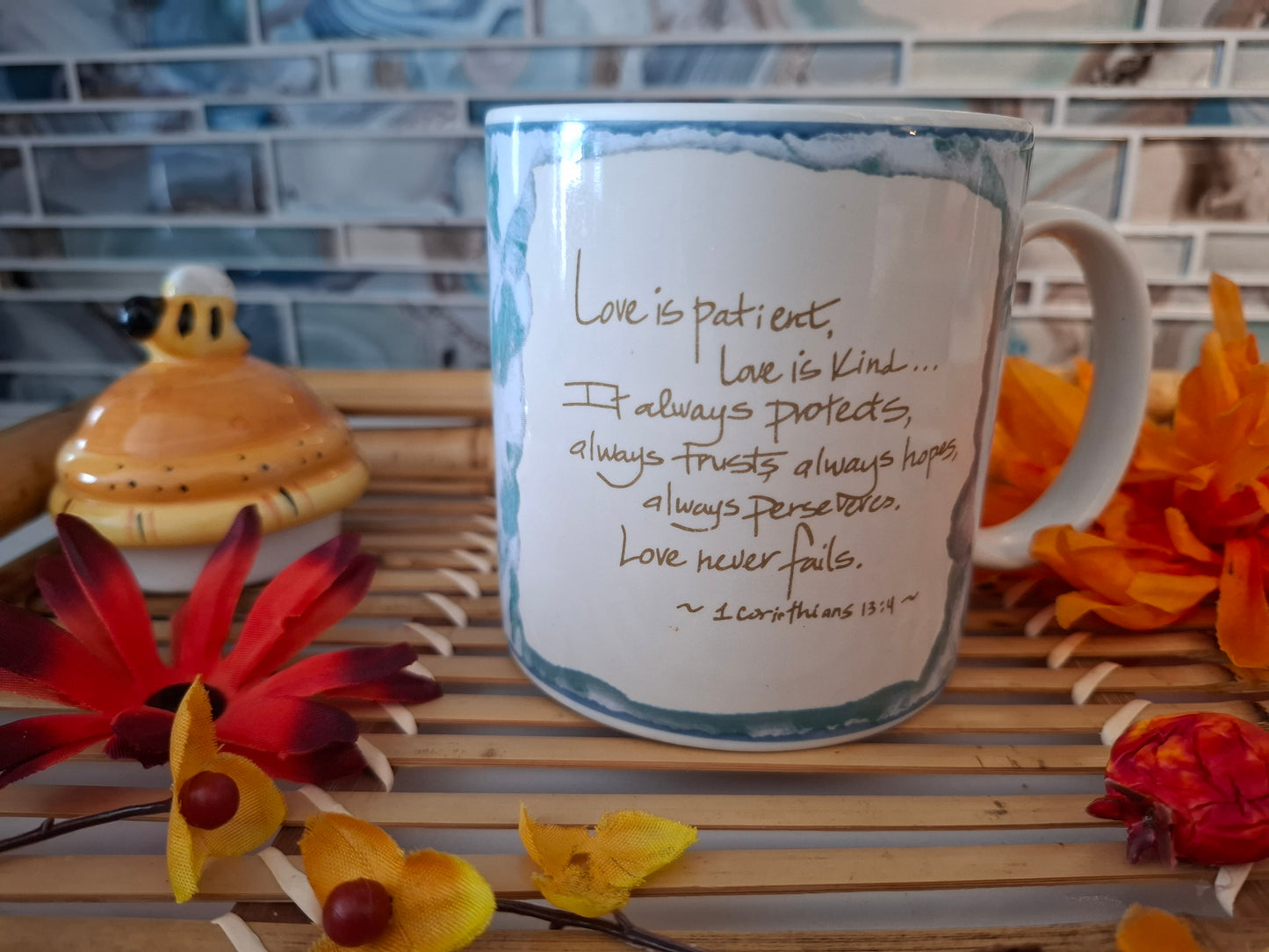 Love Is Patient Scripture Mug