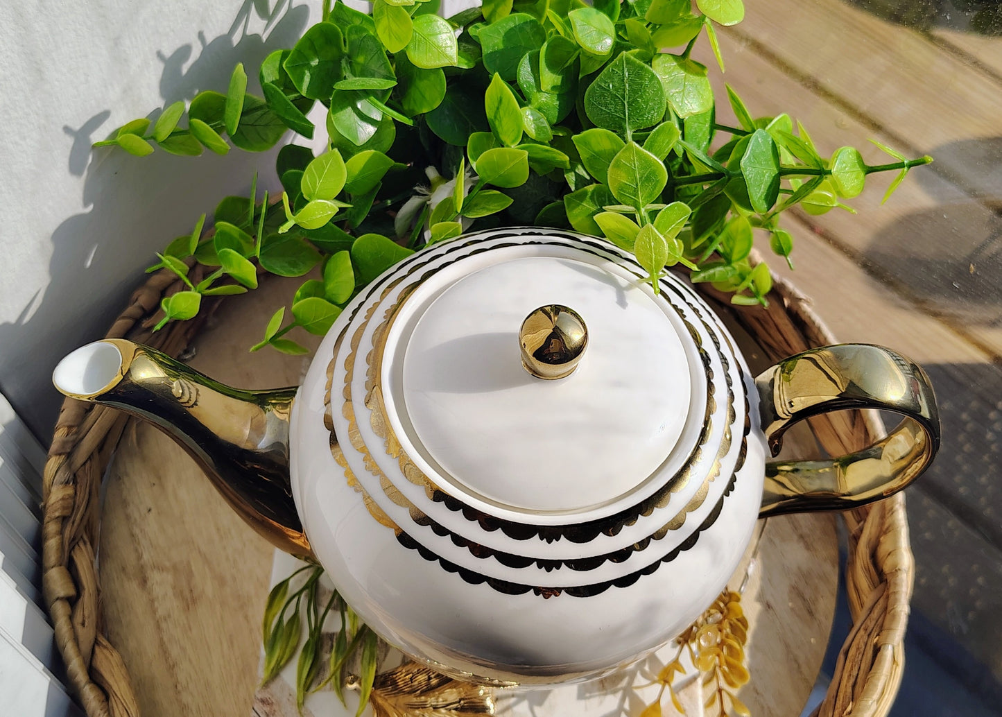 Walk in Love Tea Set – Ephesians 5:2 Gold Teapot & Matching Encouragement Mug | Scripture Tea Gift Set