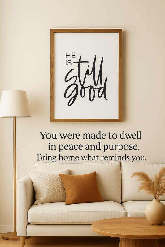 He Is Still Good –Wood Framed Scripture Wall Art