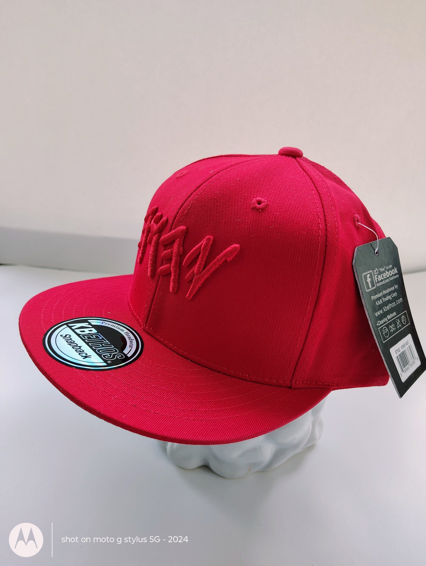 Red on Red YHWH Snapback – Bold All-Red Adjustable Cap-100%Cotton