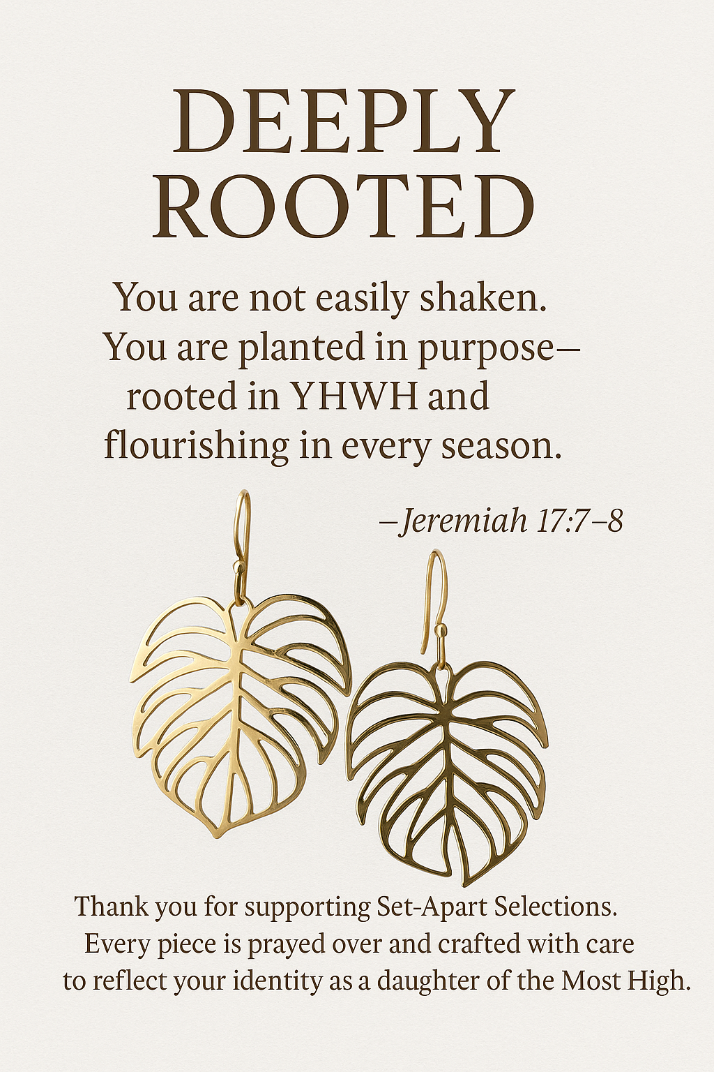 Deeply Rooted – Tropical Monstera Leaf Earrings