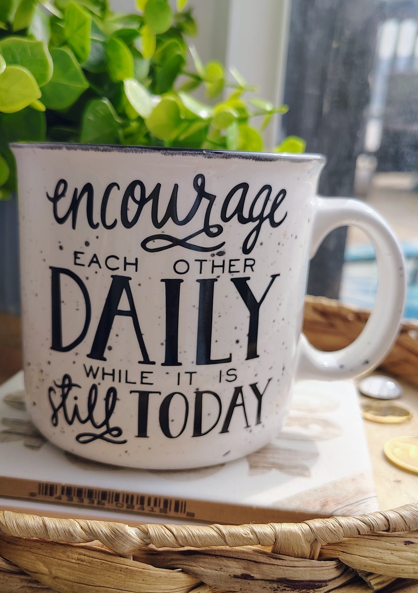 Faith Encouragement Coffee Mug | Encourage Each Other Daily – Hebrews 3:13