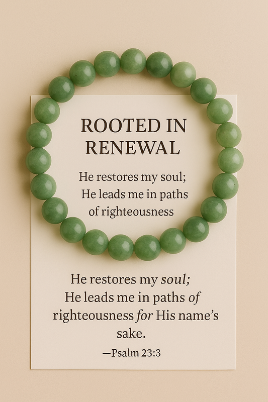 Rooted in Renewal – Green Aventurine Bracelet
