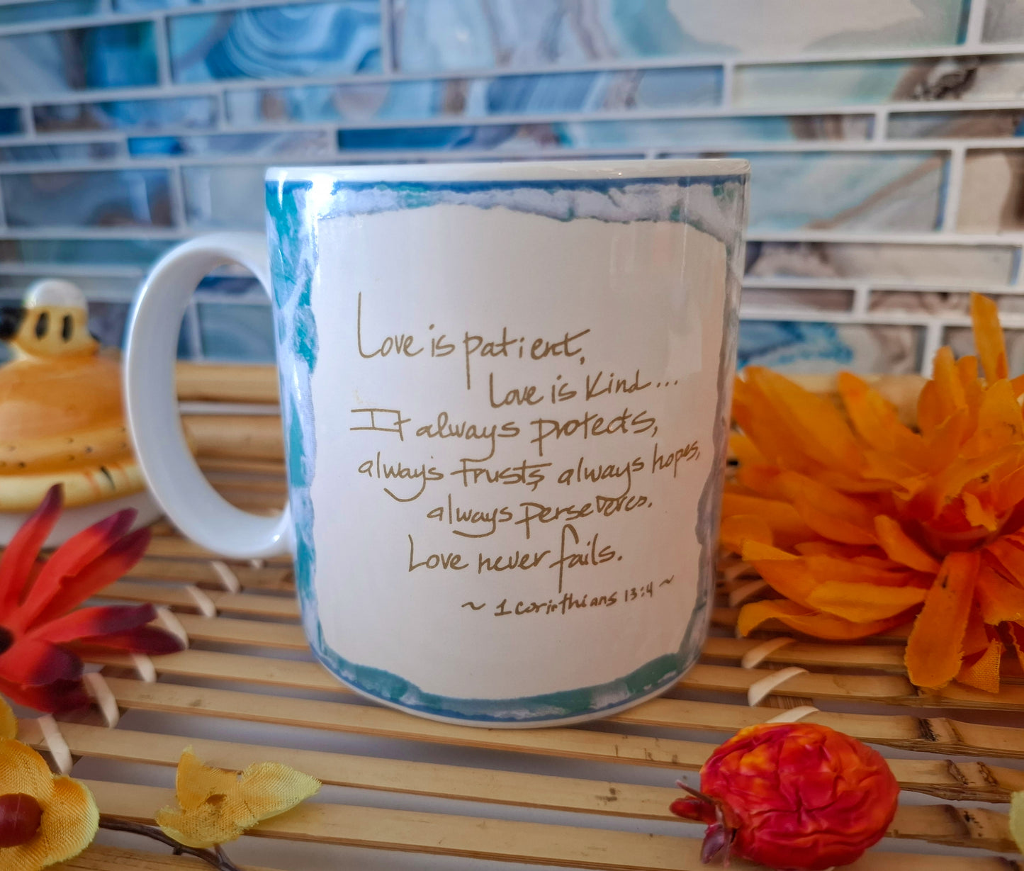 Love Is Patient Scripture Mug