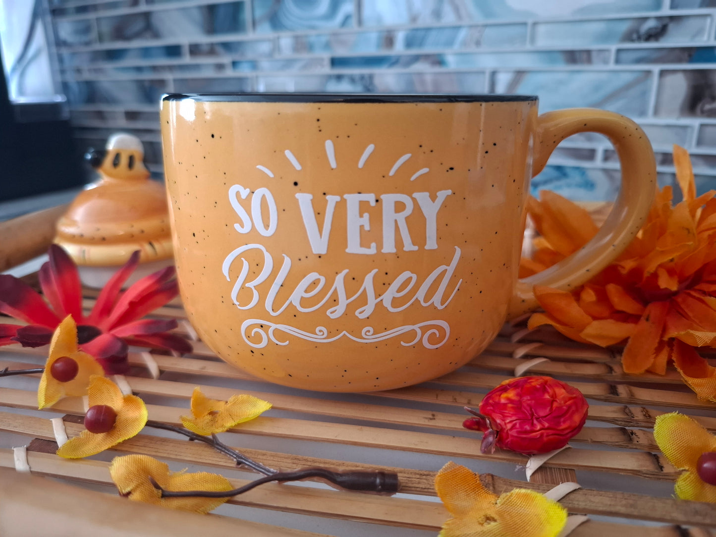 So Very Blessed Speckled Mug