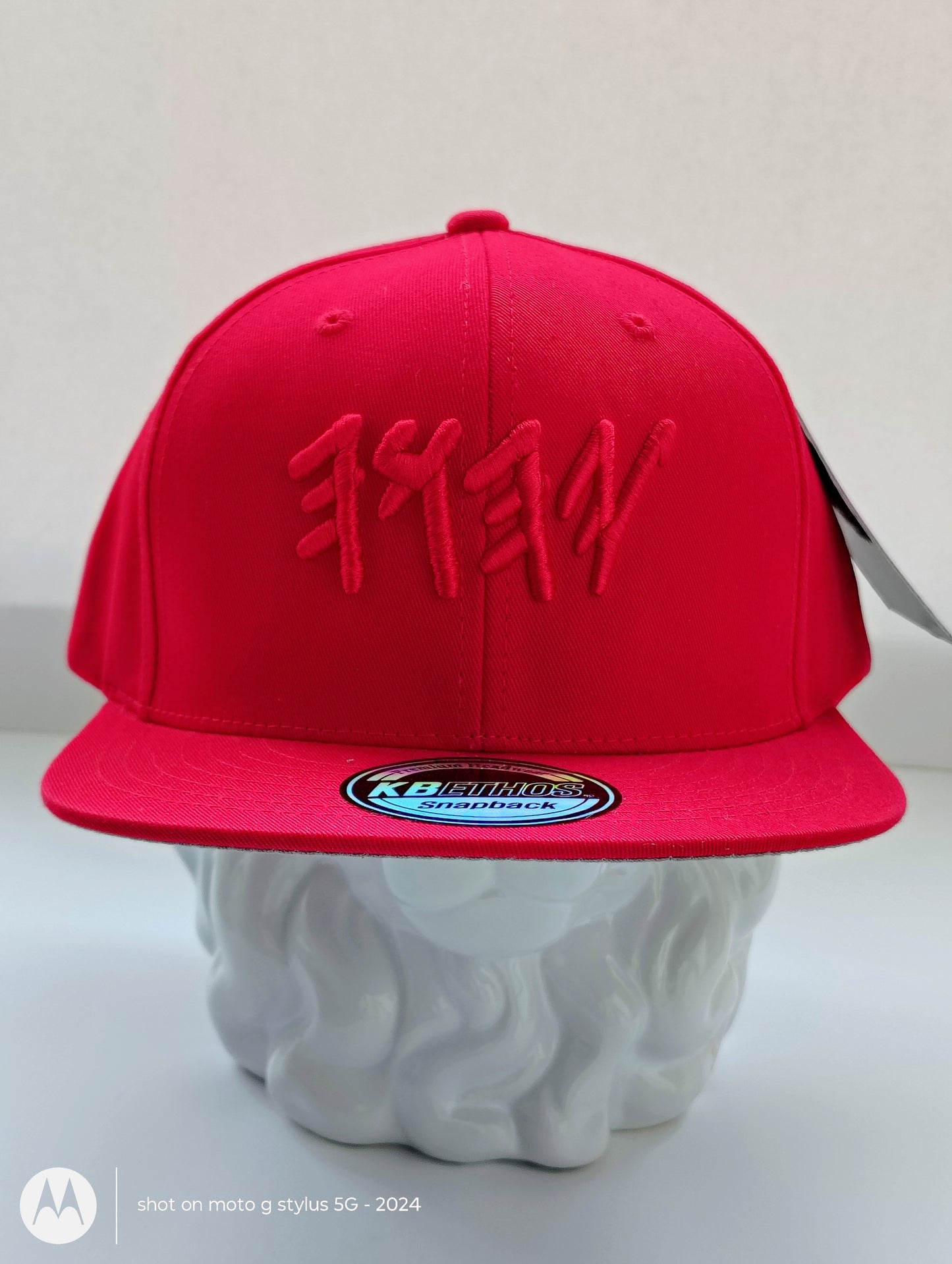 Red on Red YHWH Snapback – Bold All-Red Adjustable Cap-100%Cotton
