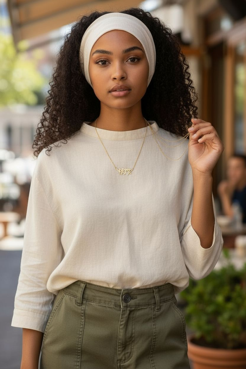 Beautiful YHWH necklace available in Stainless Steel or 18k gold plated