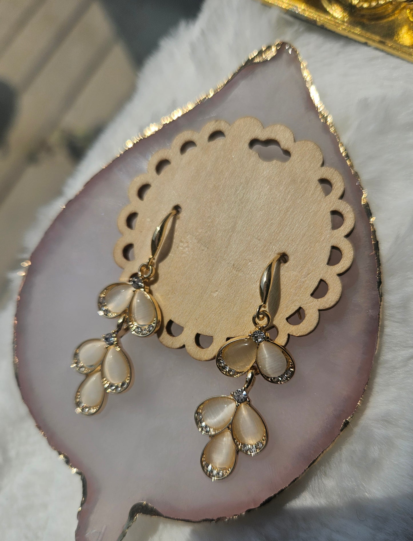 Streams of Grace – Faith-Based Gold Teardrop Earrings | Set-Apart Selections