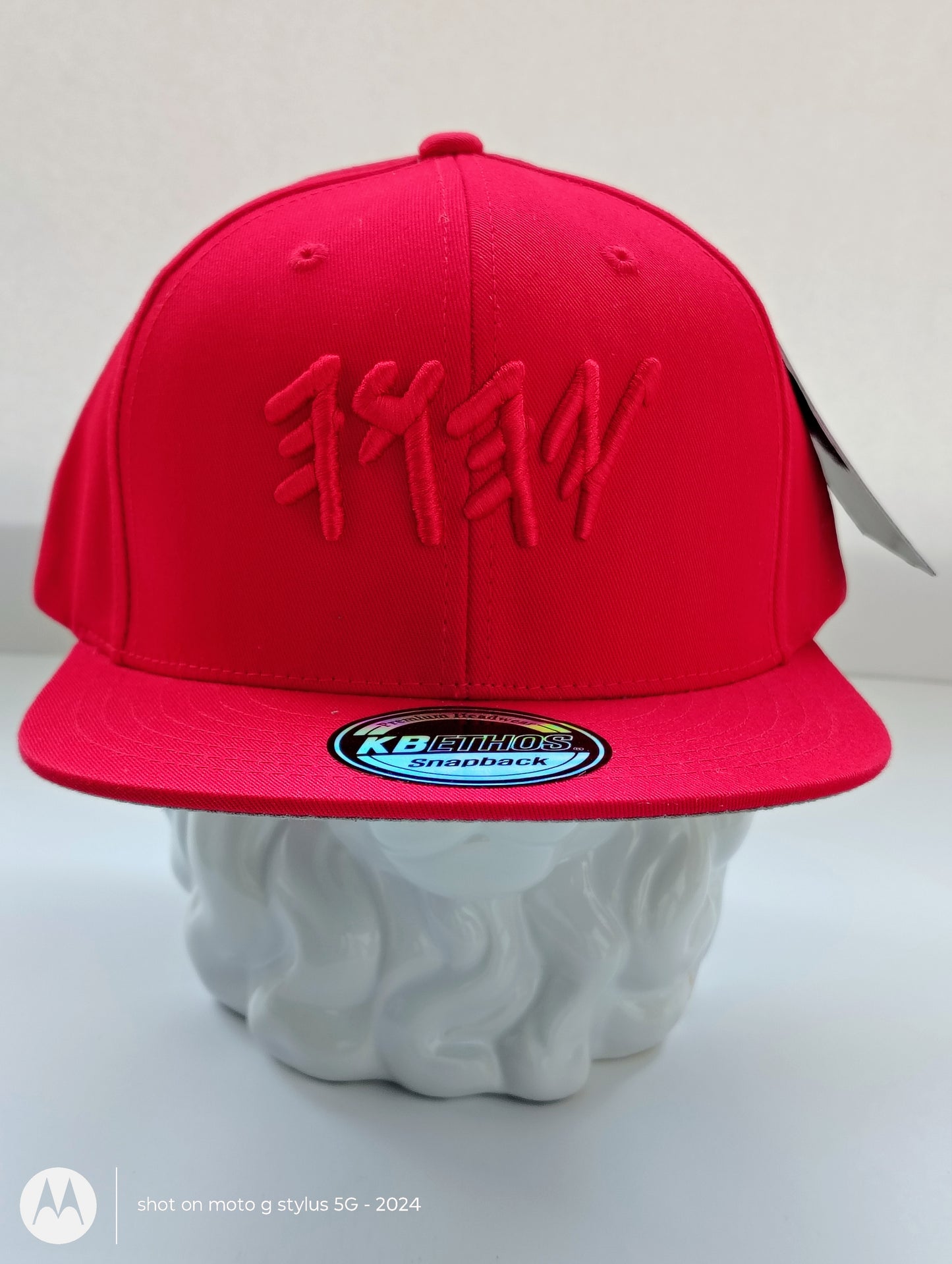 Red on Red YHWH Snapback – Bold All-Red Adjustable Cap-100%Cotton