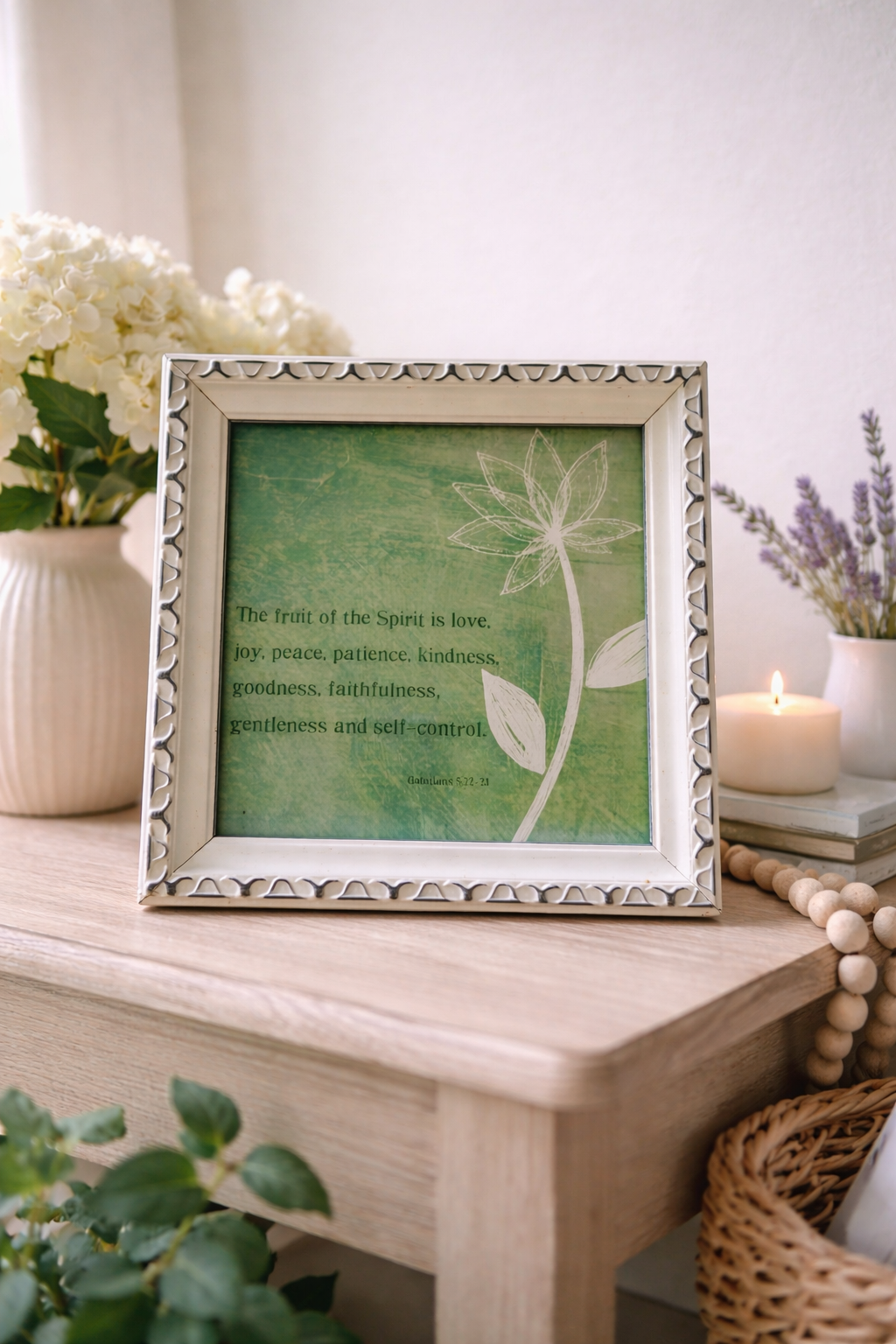 Fruit of the Spirit Scripture Wall Art – Galatians 5:22–23 Christian Home Decor