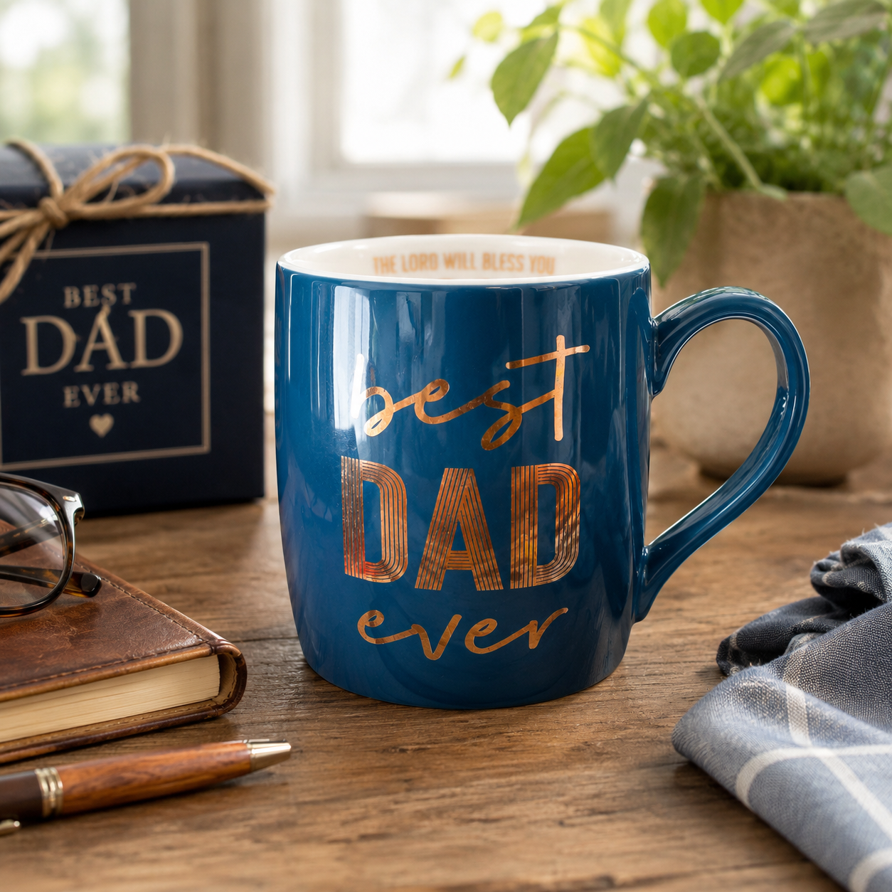 Best Dad Ever Blue Mug