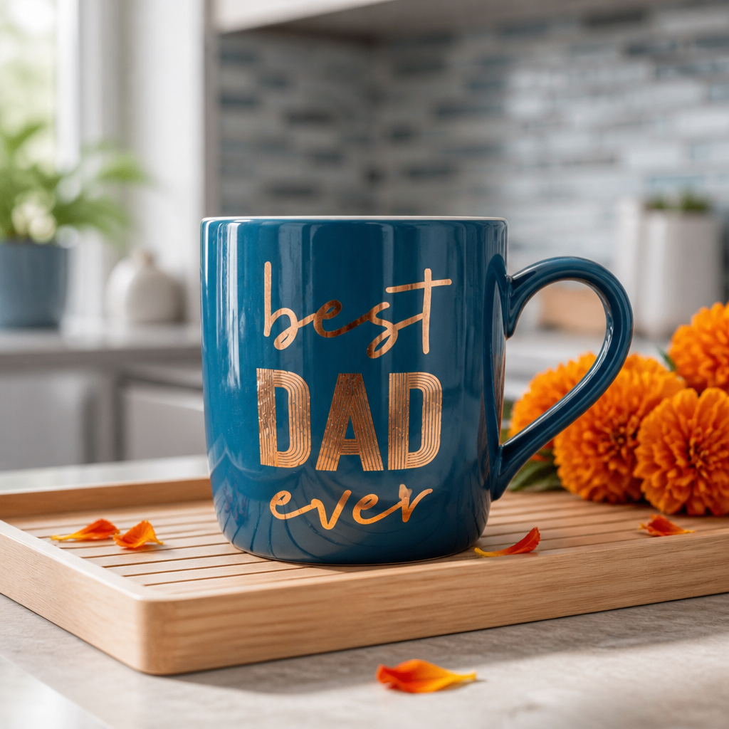 Best Dad Ever Blue Mug