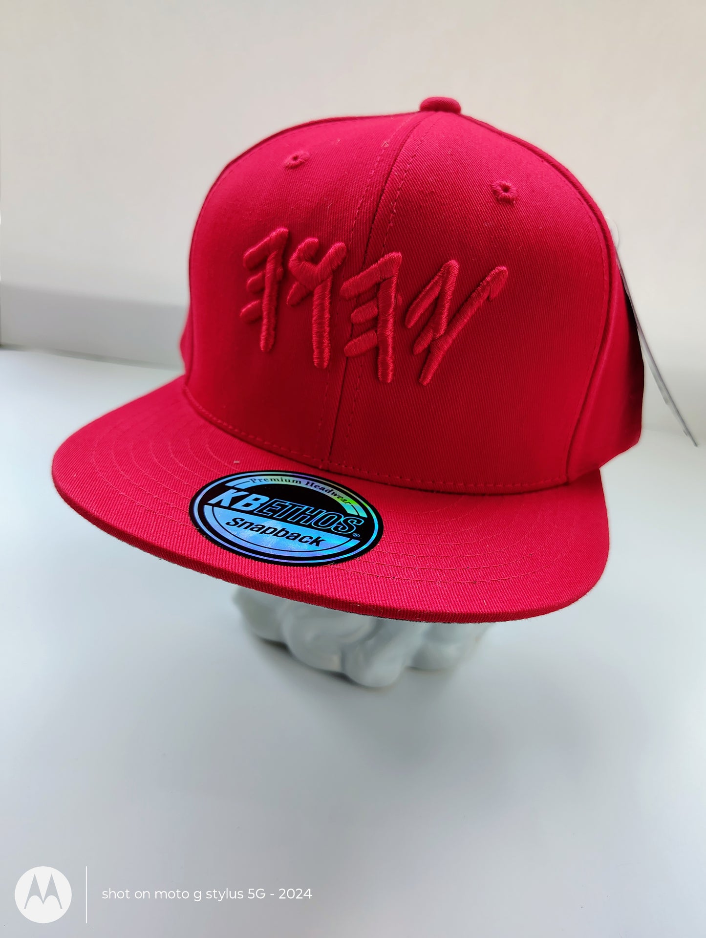 Red on Red YHWH Snapback – Bold All-Red Adjustable Cap-100%Cotton